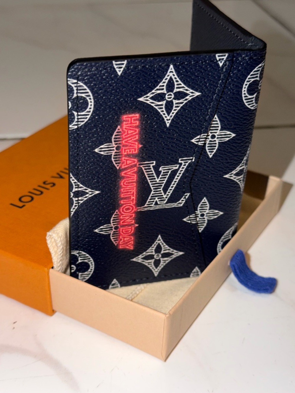 New Authentic Louis Vuitton Monogram Ink Upside Down Pocket Organizer - Picture 6 of 10